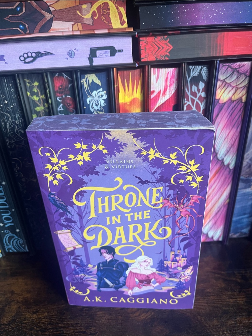 Throne in the Dark by A.K. Caggiano Deluxe OOP Paperback